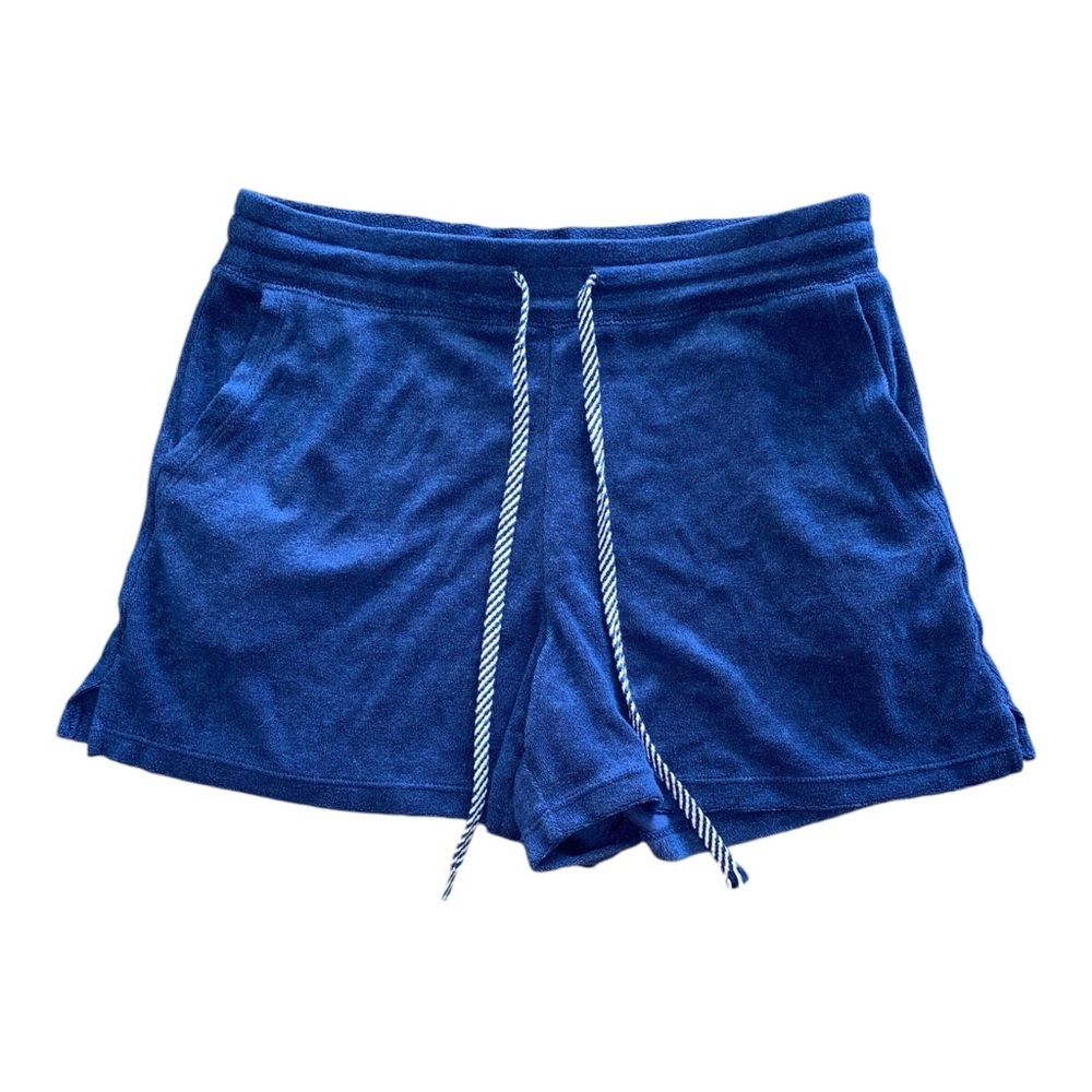 Uniqlo AIRism Size S Blue Terry Cloth Shorts - Picture 2 of 4